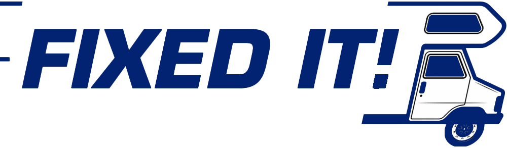 Fixed it mobile rv services logo transparent blue