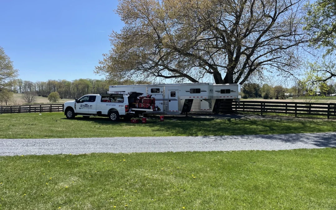 Resealing Roofs and Windows on Horse Trailers